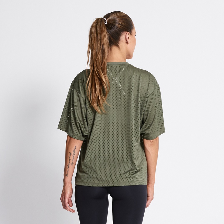 Printed Training Tee "Winger" Army Green